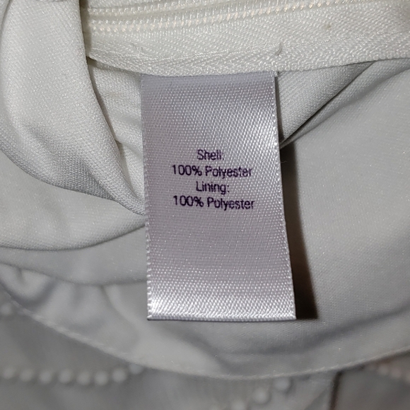 Jenner Lopez white beaded peblum top - Picture 7 of 8